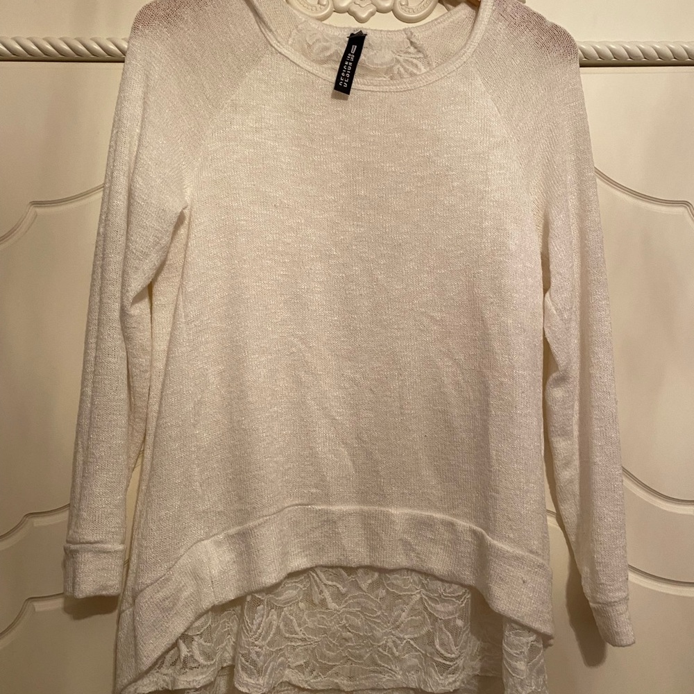 lord and taylor design lab white lace top